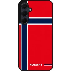 Samsung Galaxy A56 Case Hülle - Silikon schwarz Norwegen 2026 personalisierbares Fussballtrikot
