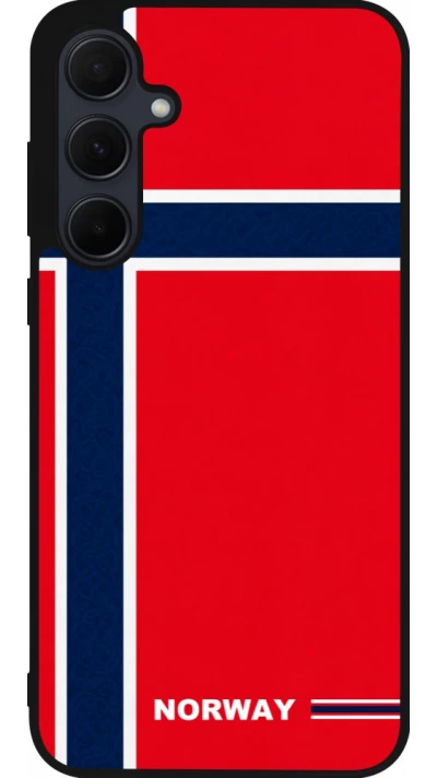 Samsung Galaxy A56 Case Hülle - Silikon schwarz Norwegen 2026 personalisierbares Fussballtrikot