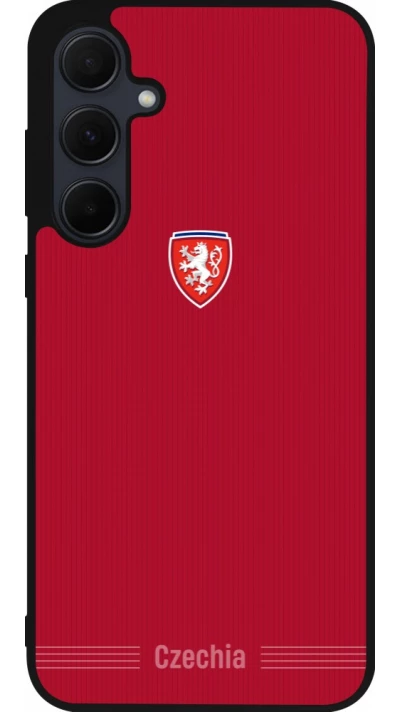 Samsung Galaxy A56 Case Hülle - Silikon schwarz Tschechische Republik 2026 personalisierbares Fussballtrikot