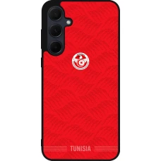 Coque Samsung Galaxy A56 - Silicone rigide noir Maillot de football Tunisie 2026 personnalisable