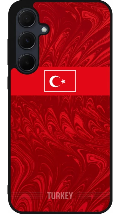 Samsung Galaxy A56 Case Hülle - Silikon schwarz Türkei 2026 personalisierbares Fussballtrikot