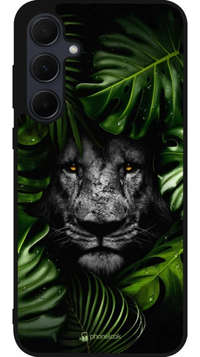 Coque Samsung Galaxy A56 - Silicone rigide noir Forest Lion