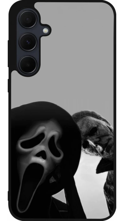 Samsung Galaxy A56 Case Hülle - Silikon schwarz Halloween 2026 Scream and Michael Myers