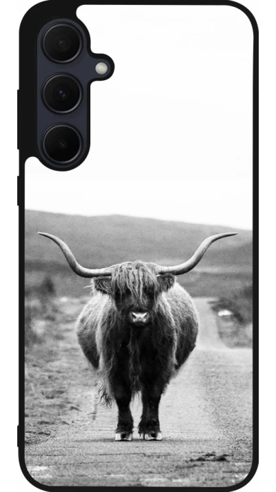 Samsung Galaxy A56 Case Hülle - Silikon schwarz Highland cattle