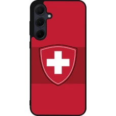 Samsung Galaxy A56 Case Hülle - Silikon schwarz Hockey World Championship Ecusson Suisse