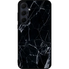 Samsung Galaxy A56 Case Hülle - Silikon schwarz Marble Black 01