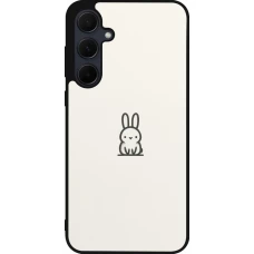 Samsung Galaxy A56 Case Hülle - Silikon schwarz Minimal Häschen Süße
