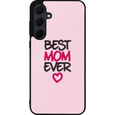 Samsung Galaxy A56 Case Hülle - Silikon schwarz Mom 2023 best Mom ever pink