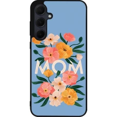 Samsung Galaxy A56 Case Hülle - Silikon schwarz Mom 2026 Flowers