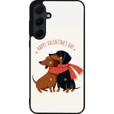 Coque Samsung Galaxy A56 - Silicone rigide noir Saint Valentines Day 26 Happy Valentine