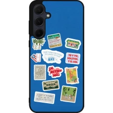 Samsung Galaxy A56 Case Hülle - Silikon schwarz Seals of the Dominican Republic DTMF