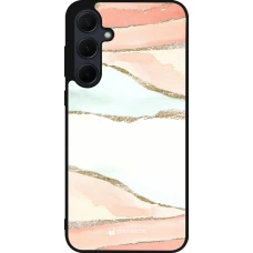 Samsung Galaxy A56 Case Hülle - Silikon schwarz Shimmering Orange
