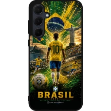 Samsung Galaxy A56 Case Hülle - Silikon schwarz Fussball Brasilien splash 2026