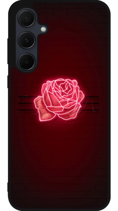 Samsung Galaxy A56 Case Hülle - Silikon schwarz Spring 23 neon rose