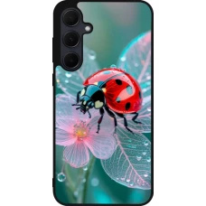 Coque Samsung Galaxy A56 - Silicone rigide noir Ladybird in bloom Spring 2026
