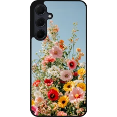 Samsung Galaxy A56 Case Hülle - Silikon schwarz Spring flowers Spring 2026