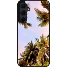 Samsung Galaxy A56 Case Hülle - Silikon schwarz Summer 2023 palm tree vibe