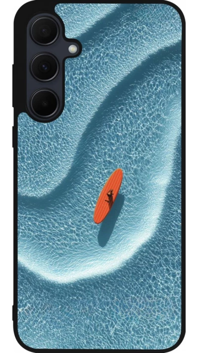 Samsung Galaxy A56 Case Hülle - Silikon schwarz Orange surf Summer 2026
