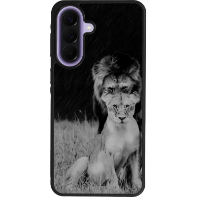 Samsung Galaxy A57 5G Case Hülle - Silikon schwarz Angry lions