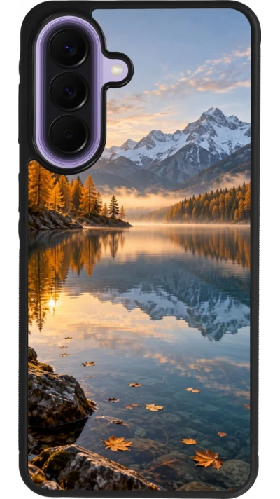 Coque Samsung Galaxy A57 5G - Silicone rigide noir Autumn 26 Autumn lake