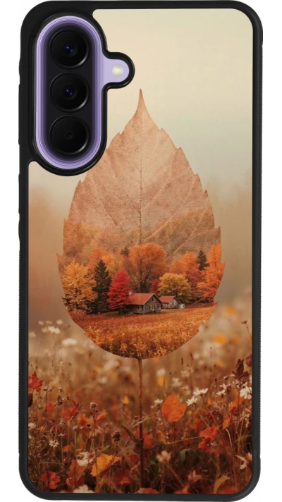 Coque Samsung Galaxy A57 5G - Silicone rigide noir Autumn 26 Autumn leaf