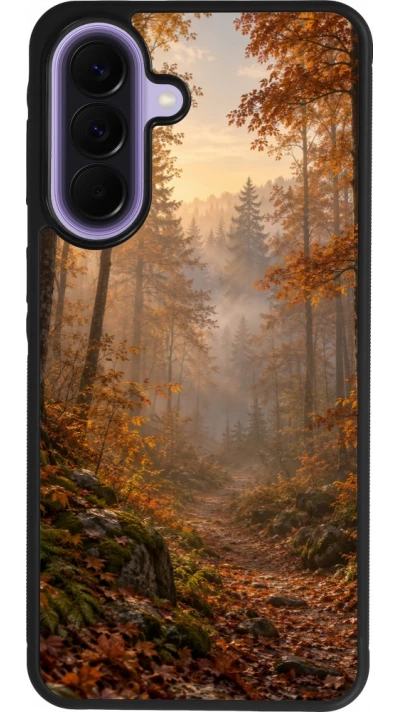 Coque Samsung Galaxy A57 5G - Silicone rigide noir Autumn 26 Autumn walk