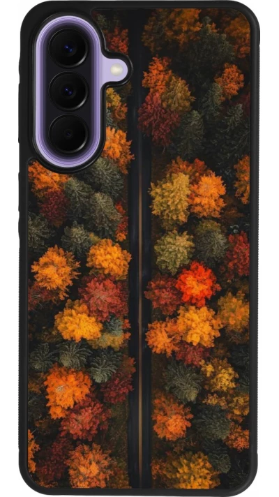 Coque Samsung Galaxy A57 5G - Silicone rigide noir Autumn 26 Road in autumn
