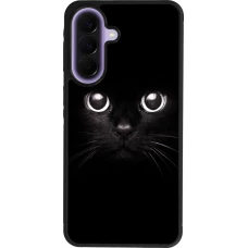 Coque Samsung Galaxy A57 5G - Silicone rigide noir Cat eyes