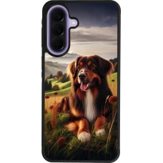 Samsung Galaxy A57 5G Case Hülle - Silikon schwarz Hund Land Schweiz