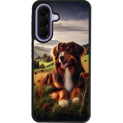 Samsung Galaxy A57 5G Case Hülle - Silikon schwarz Hund Land Schweiz
