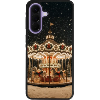 Samsung Galaxy A57 5G Case Hülle - Silikon schwarz Christmas 25 Carousel