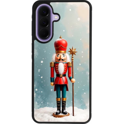 Samsung Galaxy A57 5G Case Hülle - Silikon schwarz Christmas 25 Nutcracker Snow