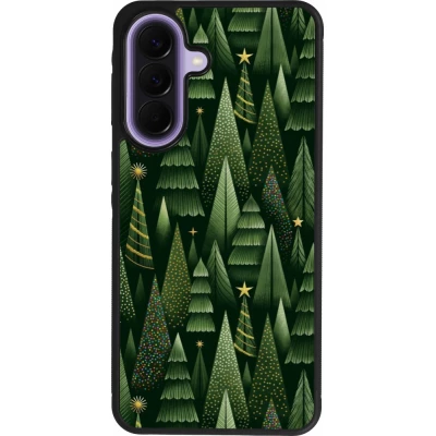 Samsung Galaxy A57 5G Case Hülle - Silikon schwarz Christmas 25 Pattern Xmas Tree