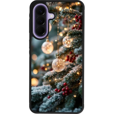 Samsung Galaxy A57 5G Case Hülle - Silikon schwarz Christmas 25 Xmas Decorated Tree