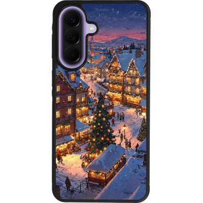 Samsung Galaxy A57 5G Case Hülle - Silikon schwarz Christmas 25 Xmas Village