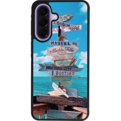 Samsung Galaxy A57 5G Case Hülle - Silikon schwarz Cool Cities Directions