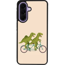 Coque Samsung Galaxy A57 5G - Silicone rigide noir Dinosaurs on bikes 2026