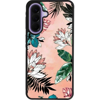 Samsung Galaxy A57 5G Case Hülle - Silikon schwarz Flowers Artprint