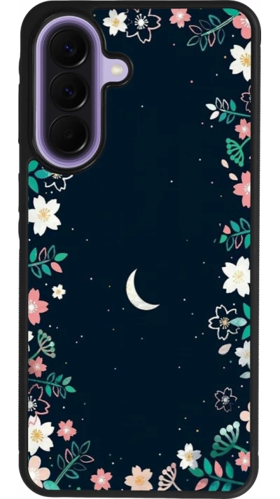 Samsung Galaxy A57 5G Case Hülle - Silikon schwarz Flowers space