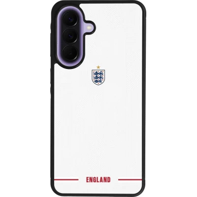 Coque Samsung Galaxy A57 5G - Silicone rigide noir Maillot de football Angleterre 2026 personnalisable
