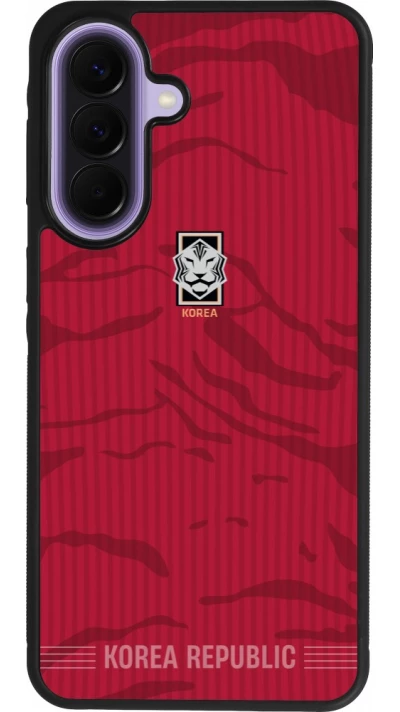 Samsung Galaxy A57 5G Case Hülle - Silikon schwarz Südkorea 2026 personalisierbares Fussballtrikot