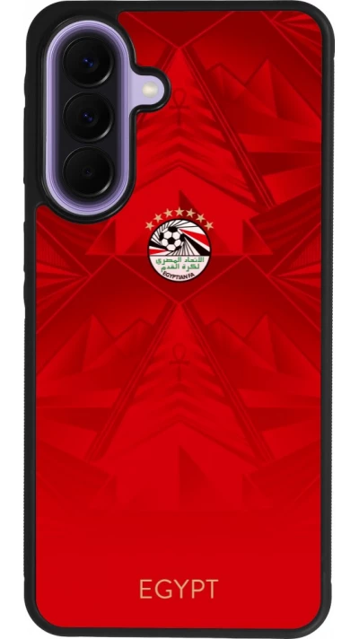 Coque Samsung Galaxy A57 5G - Silicone rigide noir Maillot de football Égypte 2026 personnalisable