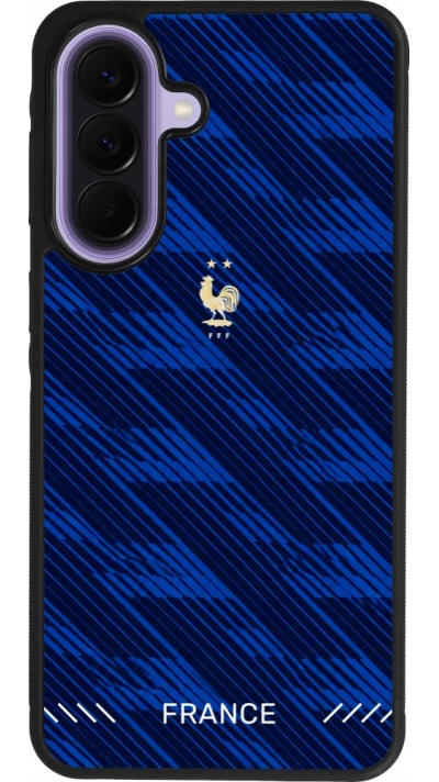 Coque Samsung Galaxy A57 5G - Silicone rigide noir Maillot de football France 2026 personnalisable