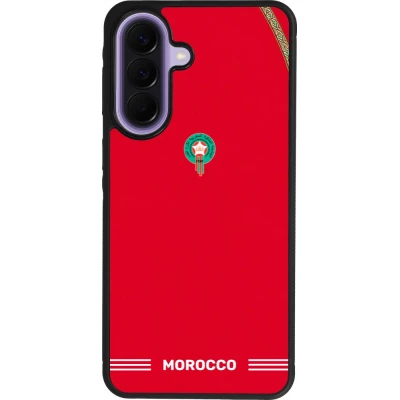 Samsung Galaxy A57 5G Case Hülle - Silikon schwarz Marokko 2026 personalisierbares Fussballtrikot