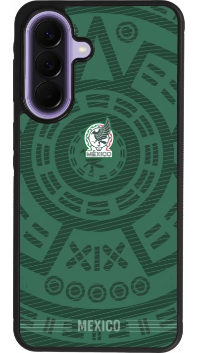 Coque Samsung Galaxy A57 5G - Silicone rigide noir Maillot de football Mexique 2026 personnalisable