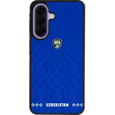 Samsung Galaxy A57 5G Case Hülle - Silikon schwarz Usbekistan 2026 personalisierbares Fussballtrikot