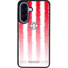 Coque Samsung Galaxy A57 5G - Silicone rigide noir Maillot de football Paraguay 2026 personnalisable