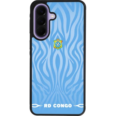Samsung Galaxy A57 5G Case Hülle - Silikon schwarz Demokratische Republik Kongo 2026 personalisierbares Fussballtrikot