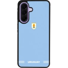 Samsung Galaxy A57 5G Case Hülle - Silikon schwarz Uruguay 2026 personalisierbares Fussballtrikot