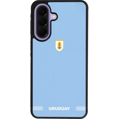 Samsung Galaxy A57 5G Case Hülle - Silikon schwarz Uruguay 2026 personalisierbares Fussballtrikot